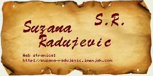 Suzana Radujević vizit kartica